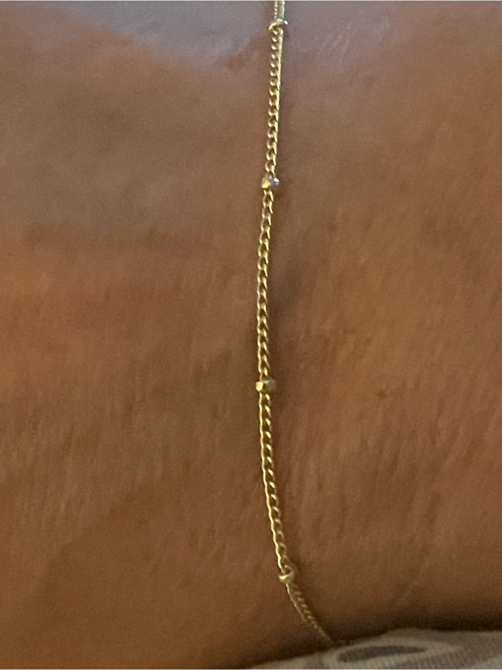Delicate Gold Beaded Chain Bracelet - Women